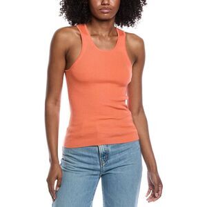 Lapointe Womens  Wool & Silk-Blend Tank Top, Orange